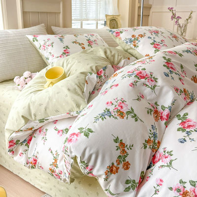 All-Season Comforter Set A-Class Aerobic Double Layer Yarn Four-Piece Set from France