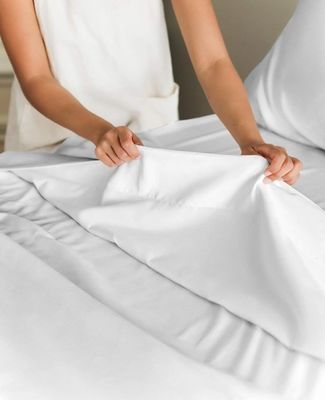 Picture Shows Sustainable Bamboo Bedding for a Silky and Comfortable Sleep Experience