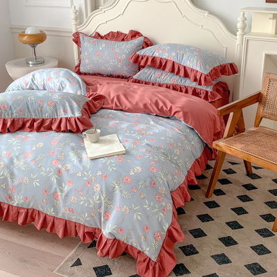 Wedding Four-piece Kit A-Class Aerobic Double Layer Yarn Four-piece Four-piece Bundle