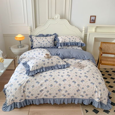 Wedding Four-piece Kit A-Class Aerobic Double Layer Yarn Four-piece Four-piece Bundle