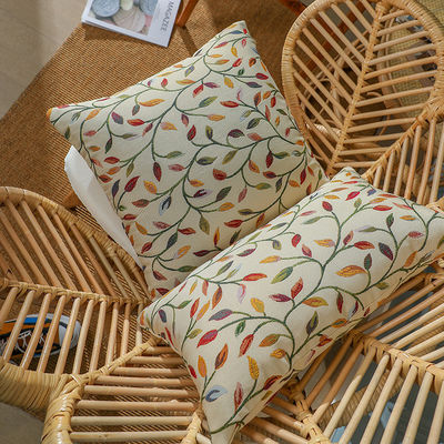 Nondisposable Jacquard Willow Leaf Pillow 450/350g 3D Sanding Pillow Core Included