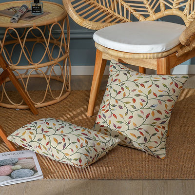 Nondisposable Jacquard Willow Leaf Pillow 450/350g 3D Sanding Pillow Core Included