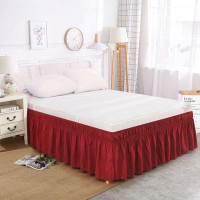 Experience Ultimate Comfort with This All-Season Home Textile Solid Color Bed Skirt