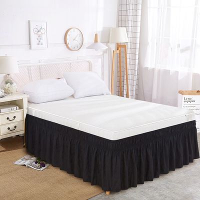 Experience Ultimate Comfort with This All-Season Home Textile Solid Color Bed Skirt