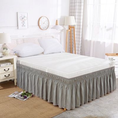 Experience Ultimate Comfort with This All-Season Home Textile Solid Color Bed Skirt