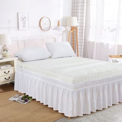 Experience Ultimate Comfort with This All-Season Home Textile Solid Color Bed Skirt