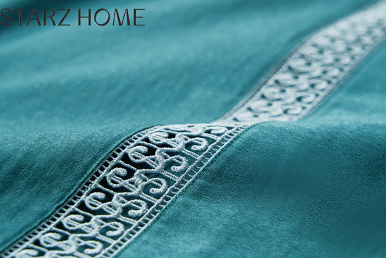 Air-permeable European Style 100% Cotton Jacquard 300TC 4Pcs Bedding Sets No Filling