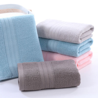 Cut Off Jacquard Plain Color Pure Cotton Towel with Soft and Absorbent Woven Fabric