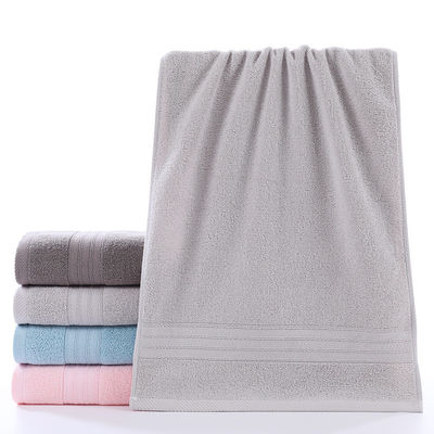 Cut Off Jacquard Plain Color Pure Cotton Towel with Soft and Absorbent Woven Fabric