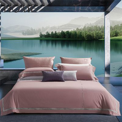 Air-permeable European Style 100% Cotton Jacquard 300TC 4Pcs Bedding Sets No Filling