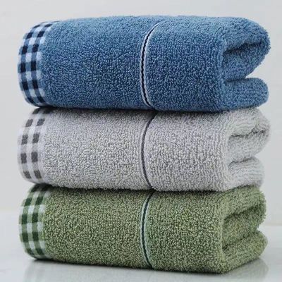 Customized Large Hotel Spa Bathroom Face Towel in Luxury Cotton with Square Design