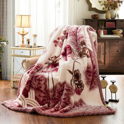Thick Double Layer Raschel Velvet Fabric Blanket for Skin-friendly and Cozy Nap Time