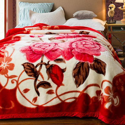 Thick Double Layer Raschel Velvet Fabric Blanket for Skin-friendly and Cozy Nap Time