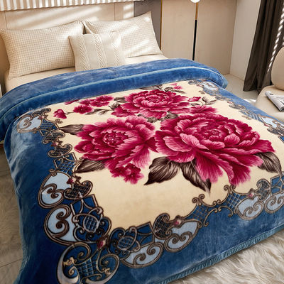 Thick Double Layer Raschel Velvet Fabric Blanket for Skin-friendly and Cozy Nap Time