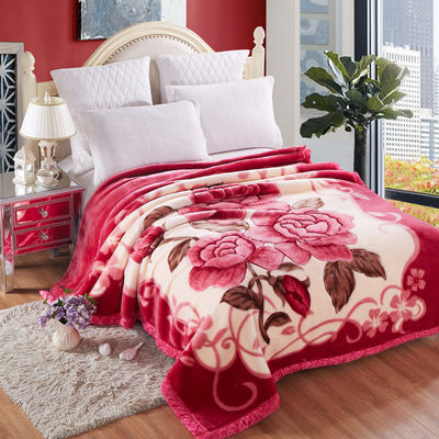 Thick Double Layer Raschel Velvet Fabric Blanket for Skin-friendly and Cozy Nap Time