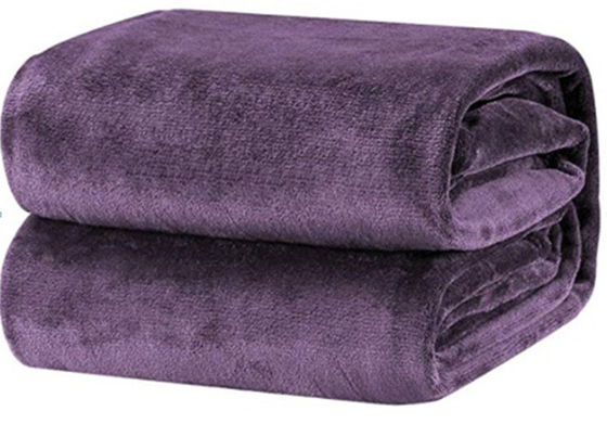 Customized Size Popular Soft Polyester Throw Blanket Coral Fleece Blankets For Travel