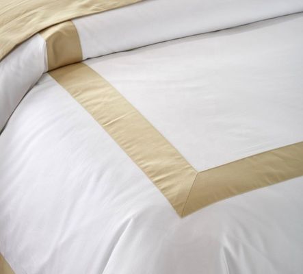 Star Hotel Plain White Luxury Comforter Quilt Cover Bedding Sets made of Cotton Fabric