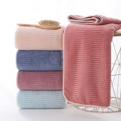 Comfortable and Quick-dry Household Bathroom Shower Towel in Super Soft Coral Velvet