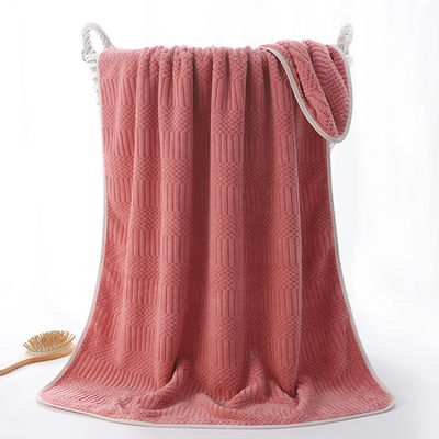 Comfortable and Quick-dry Household Bathroom Shower Towel in Super Soft Coral Velvet