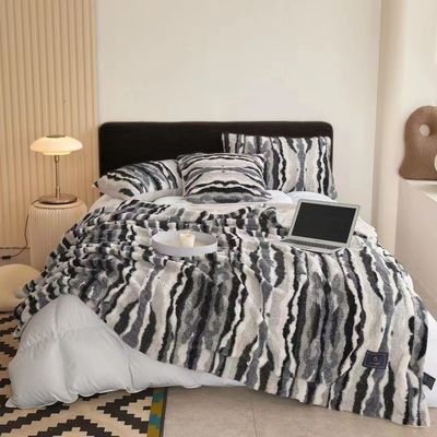 Modern Style Customized Fleece Printed 3D Photo Digital Printing Blanket for Home
