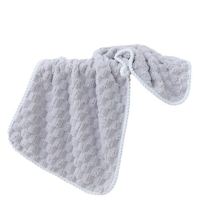 Sustainable Coral Fleece Face Towels with Strong Absorbency and Woven Design