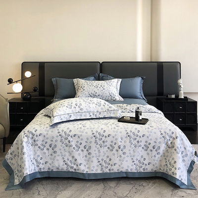 European Skin-Friendly Printing Summer Quilt Set of Four in Smooth Ice Silk Gift Quilt