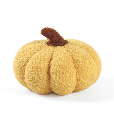 20cm Solid Color Pumpkin Shaped Decorative Pillows Cushion with Microfiber Filling