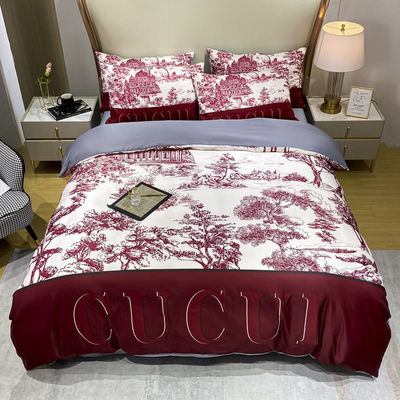 100% Polyester Pillowcase Duvet Cover Sets Luxury Bedding Set for Adult Home Bed Cover