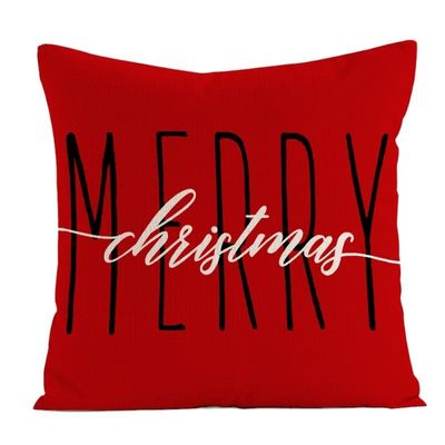 Diagonal Printing Christmas Custom Pillowcase Linen Pillow And Pillowcase Cushion Cover