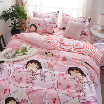 Modern Style Queen or King Size Bedding Set with Polyester Duvet Cover and Pillowcase