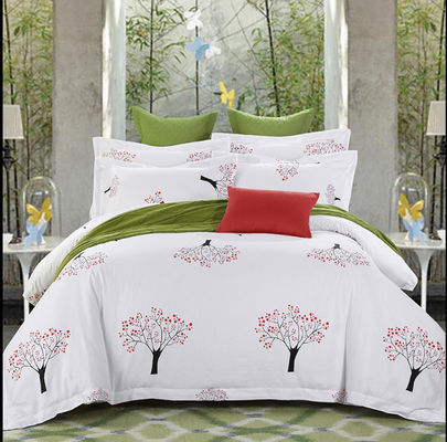 300tc Chinese Ethnic Style Printed Four-Piece Cotton Bedding Set for Popular Hotel
