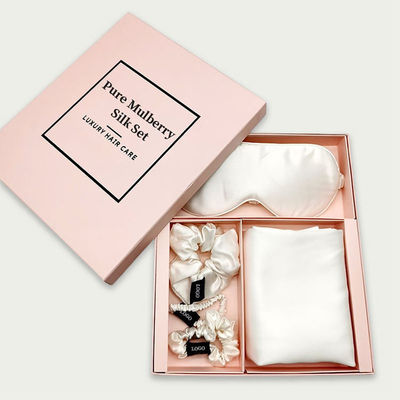 Sleeping Eyeshade Set for Women 100% Mulberry Silk Eye Mask Pillowcase and Scrunchie