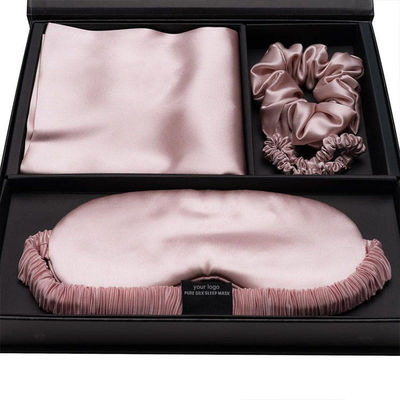 Sleeping Eyeshade Set for Women 100% Mulberry Silk Eye Mask Pillowcase and Scrunchie