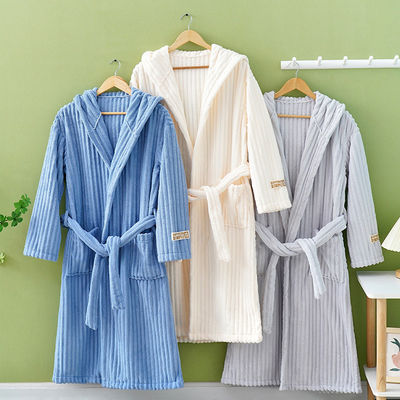 2024 Bathrobe for All Ages Ultra Absorbent Dobby Border Design in Colorful Patterns