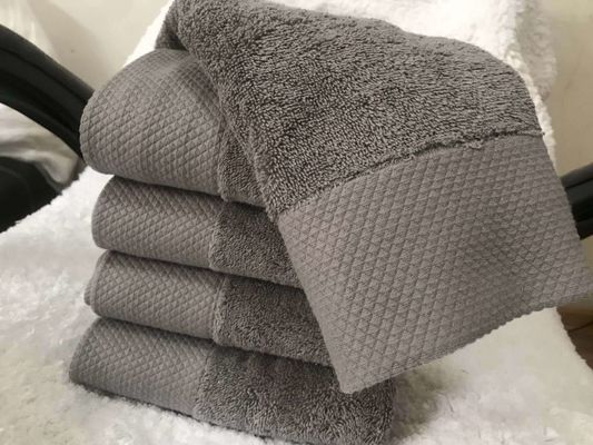 Soft Absorbent Coffee Thickened Household Baby Cotton Large Towel 70*140cm Rectangle Gray Hotel Bath Towel