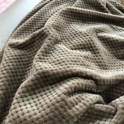 All-Season Custom Solid Square Flannel Blanket 300GSM Coral Fleece Sofa Throw Blanket
