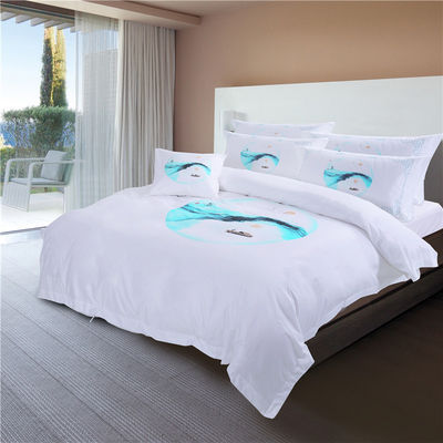 173 * 118 Fabric Density Pure Cotton White Chinese Bed Sheets and Quilt Covers