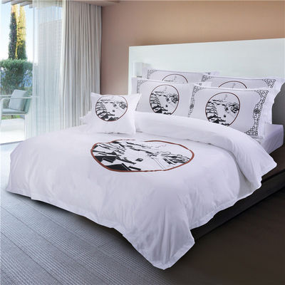 173 * 118 Fabric Density Pure Cotton White Chinese Bed Sheets and Quilt Covers