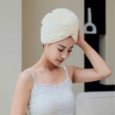 Home Custom Logo Microfiber Hair Dryer Towel for Quick Drying and Hair Care After Shower