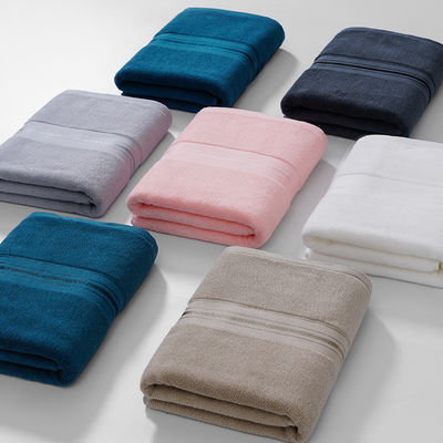 Hotel Luxury 100% Cotton White Bath Hand Face Towel Set with Custom Embroidery Logo