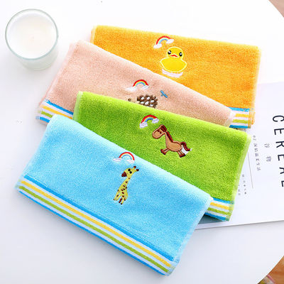 100% Cotton Children Towel with High Absorbency and Eye-catching Cartoon Pattern