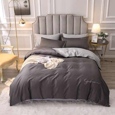 Customized 60s Long Staple Cotton Soft Luxury Duvet Cover Set Comfortable Sets Bedding