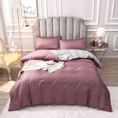 Customized 60s Long Staple Cotton Soft Luxury Duvet Cover Set Comfortable Sets Bedding