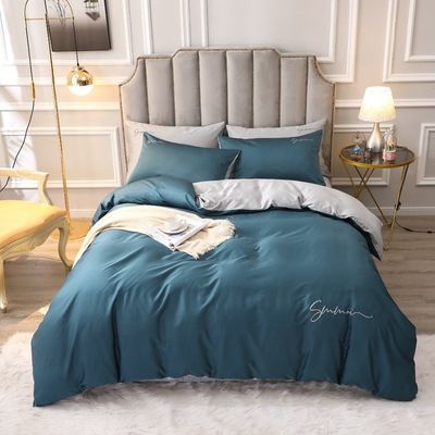 Customized 60s Long Staple Cotton Soft Luxury Duvet Cover Set Comfortable Sets Bedding