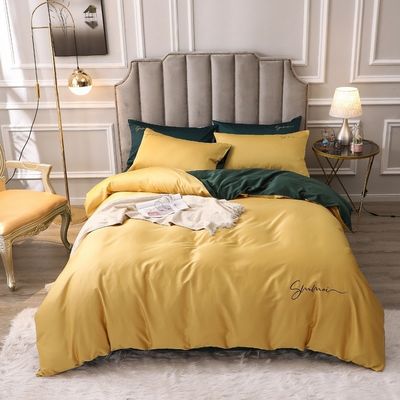 Customized 60s Long Staple Cotton Soft Luxury Duvet Cover Set Comfortable Sets Bedding