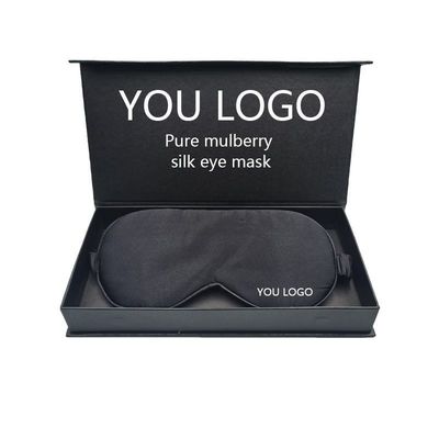 Custom Logo Label Pure 100% Mulberry Silk Eye Mask For Sleeping Solid Pattern Home