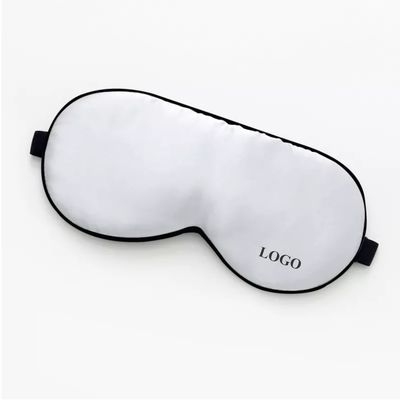Custom Logo Label Pure 100% Mulberry Silk Eye Mask For Sleeping Solid Pattern Home