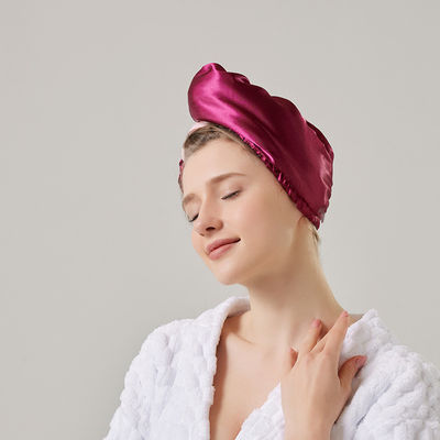 Christmas Occasion Coral Velvet Shower Cap for Women Super Absorbent and Thickened