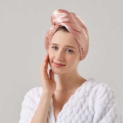 Christmas Occasion Coral Velvet Shower Cap for Women Super Absorbent and Thickened