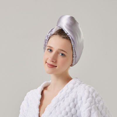 Christmas Occasion Coral Velvet Shower Cap for Women Super Absorbent and Thickened